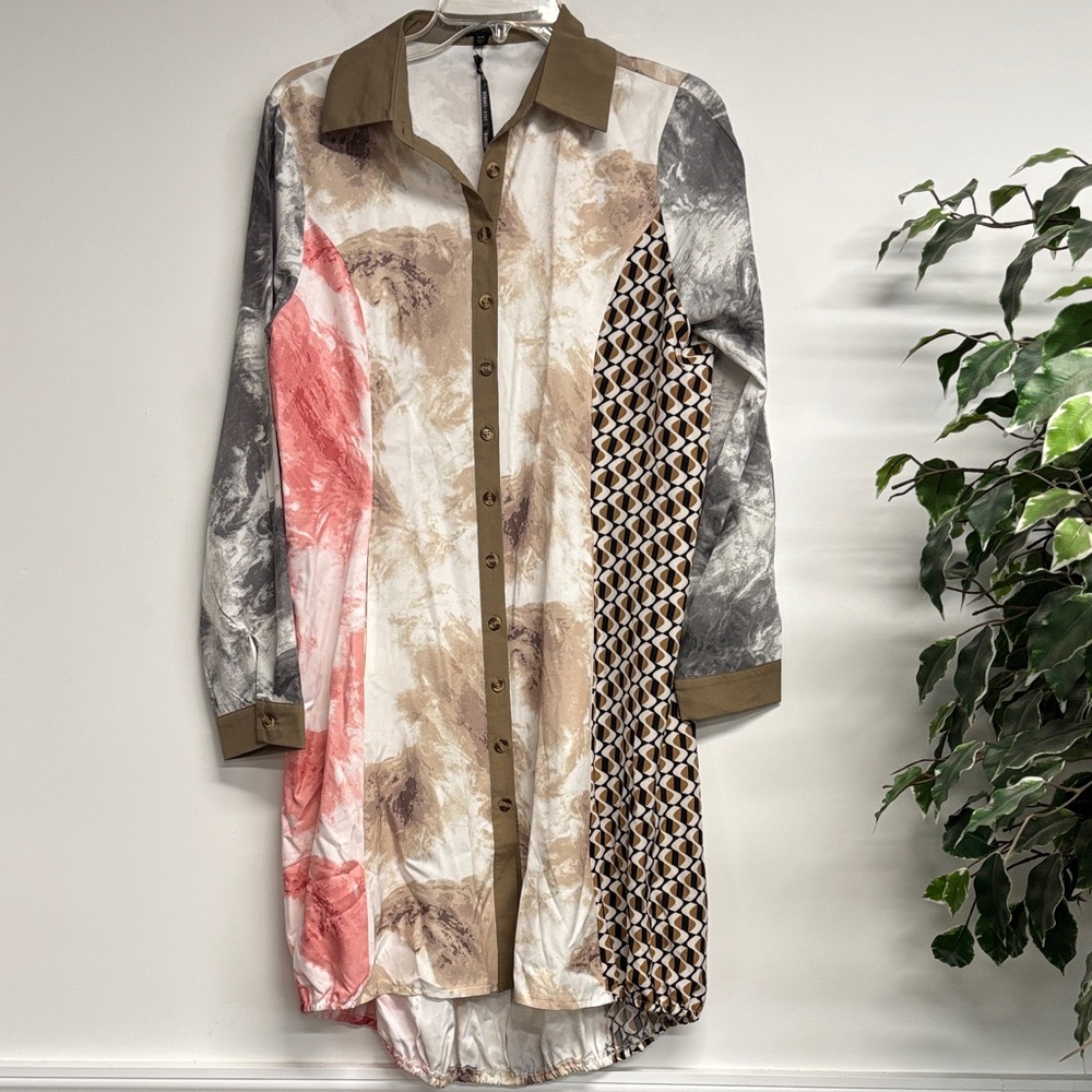 Coco + Carmen Multicolor Long Sleeve Dress